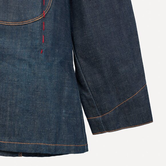 Levi's x Visionaire No. 31 Blue Limited Edition Denim One-Pocket Sack Coat - Picture 7 of 12
